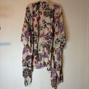 Patrons of Peace Multicolor Floral Kimono